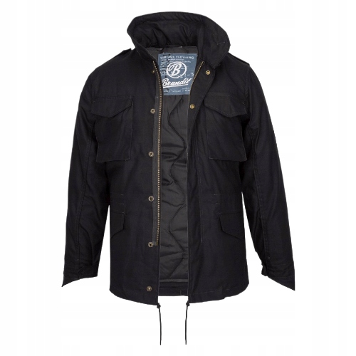 Brandit Černá Pánská Parka Bunda S Kapsami 4XL Plus Size 4XL Jya