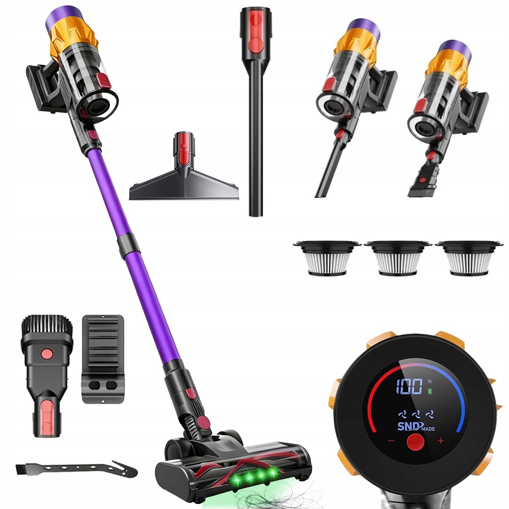 Vysavač 6V1 400W Bezsáčkový Led Elektrokartáč