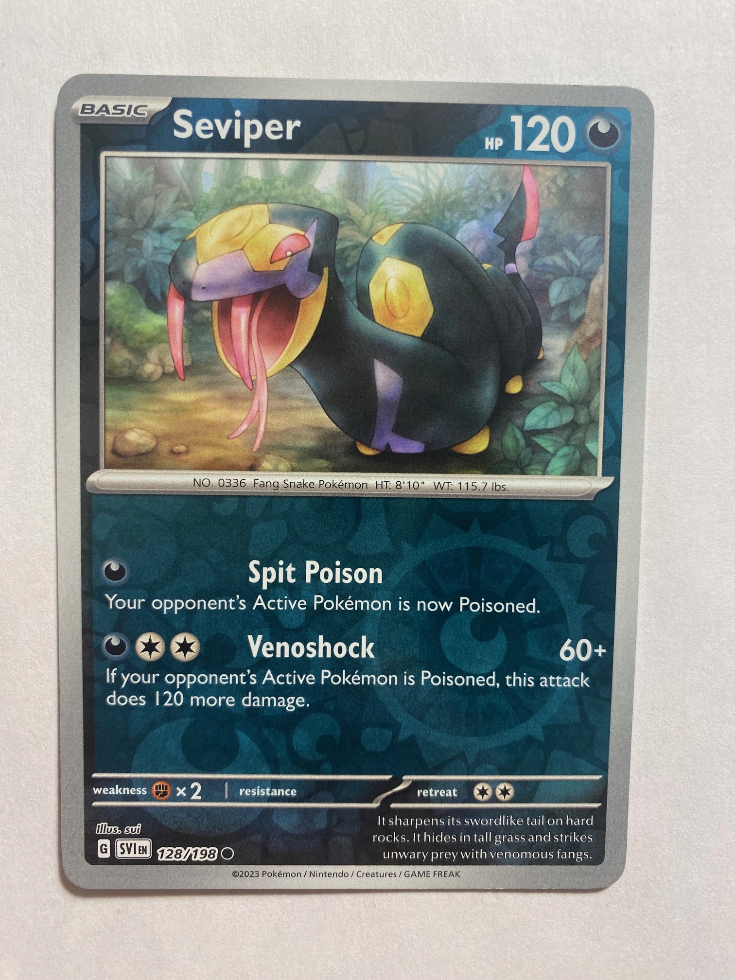 Scarlet & Violet reverse 128/198 Seviper