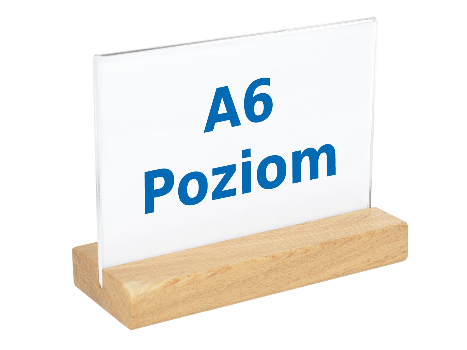 

Stojak A6 Poziom Plexi Na Ulotkę, Opis Menu Drewno