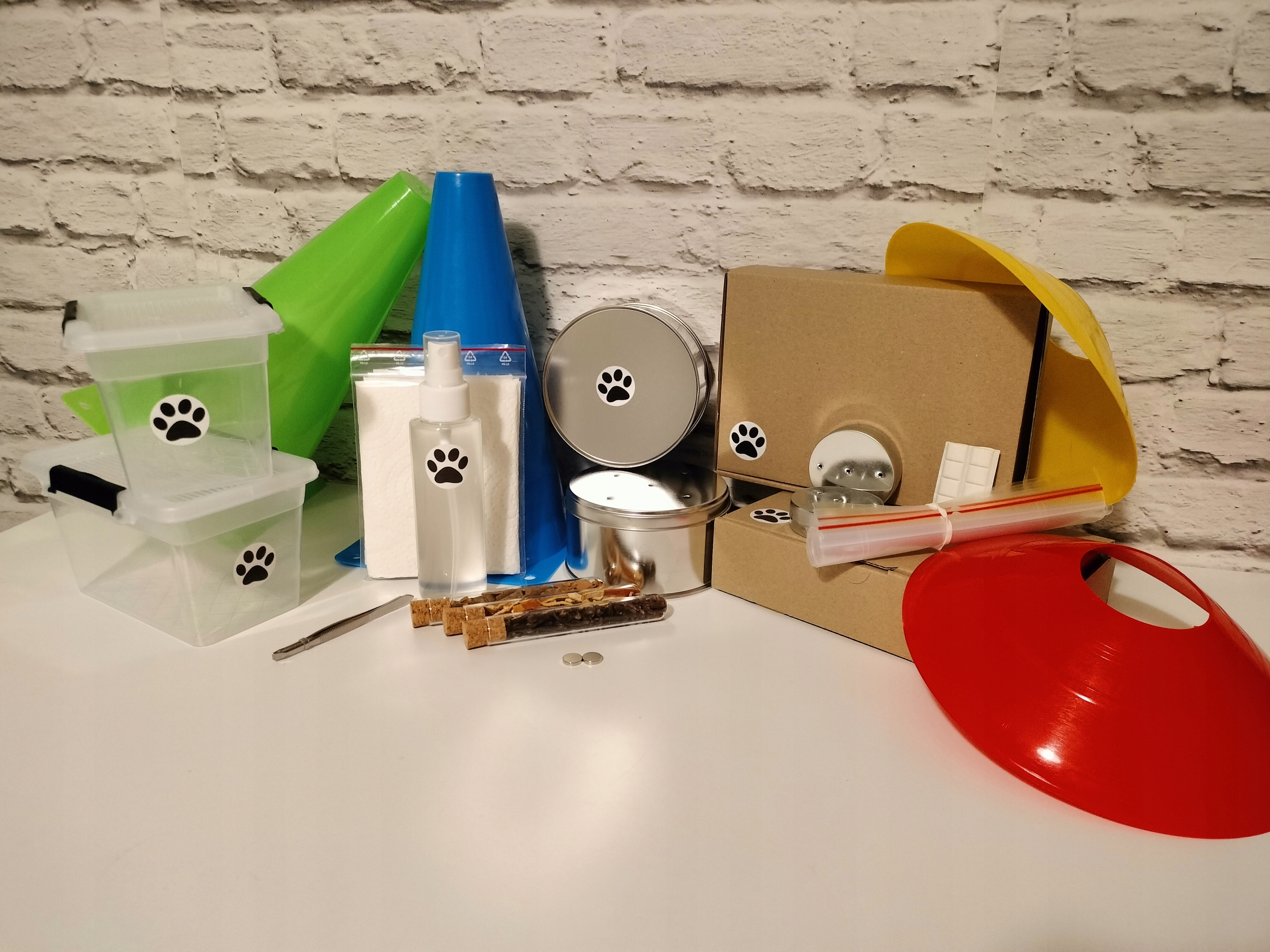 Nosework Velká startovací sada pro výcvik psa se psem plechovky učící nádoby