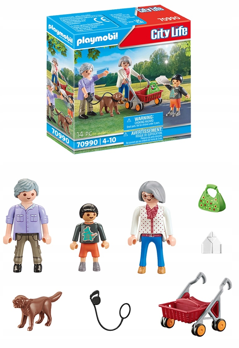 

Playmobil 70990 Babcia Dziadek Wnuczek Piesek
