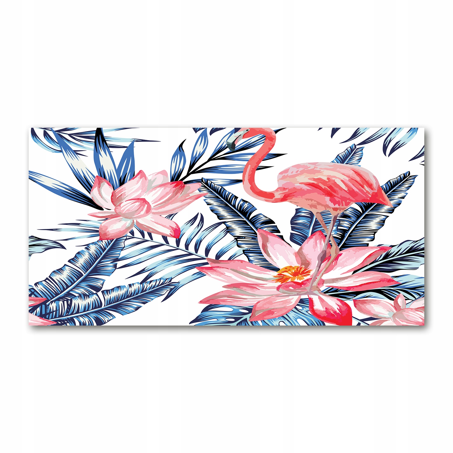 

Foto-obraz akrylowy Flamingi i rośliny 140x70 cm