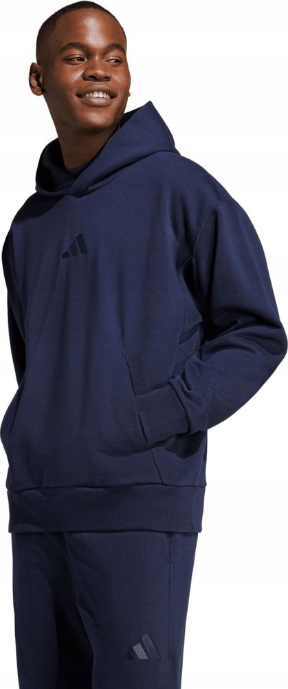 Pánská Mikina Adidas All Szn Fleece Tmavě Modrá IY4122 vel. 2XL