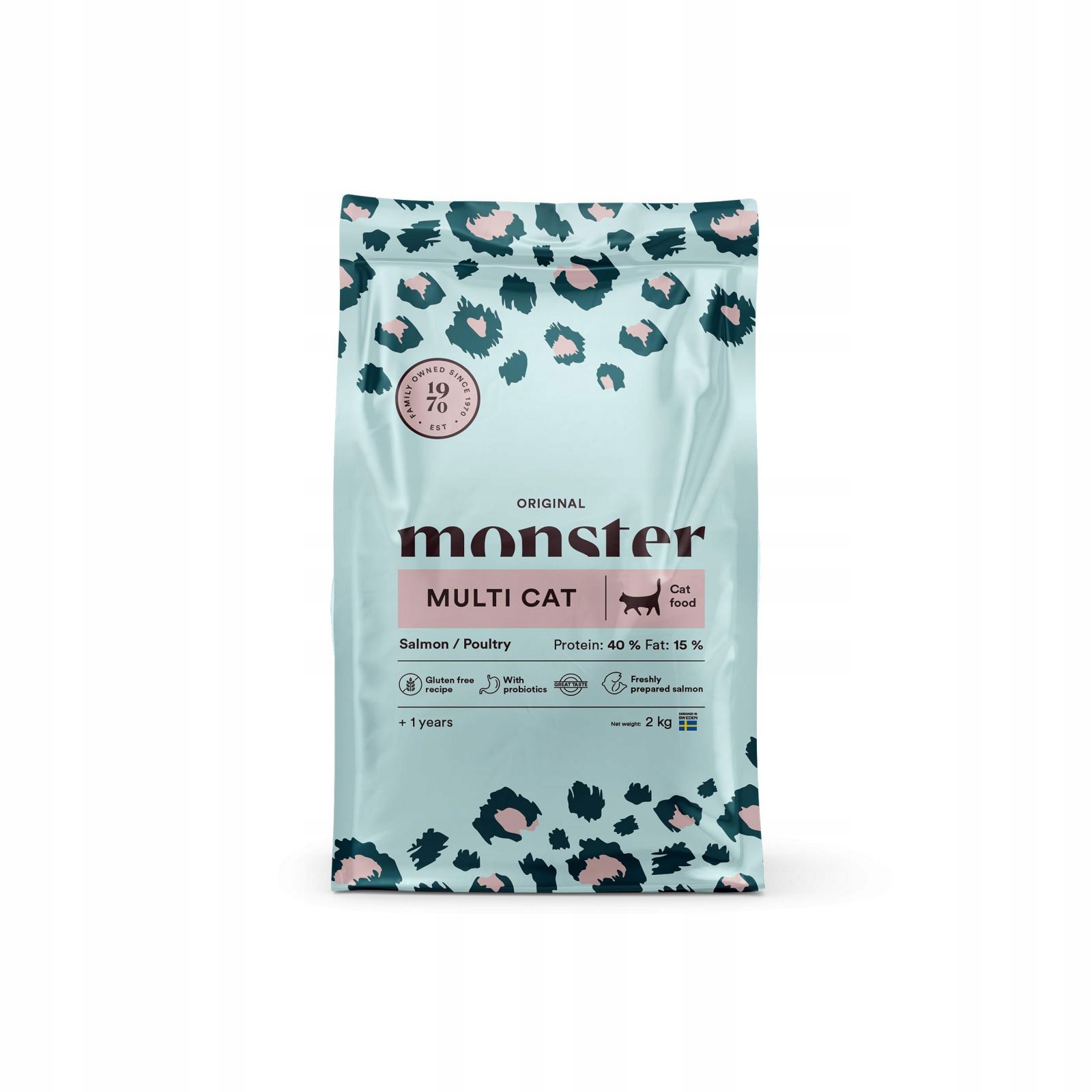 Levně Monster Krmivo Pro Kočky Original Multicat Losos/drůbež 2 Kg