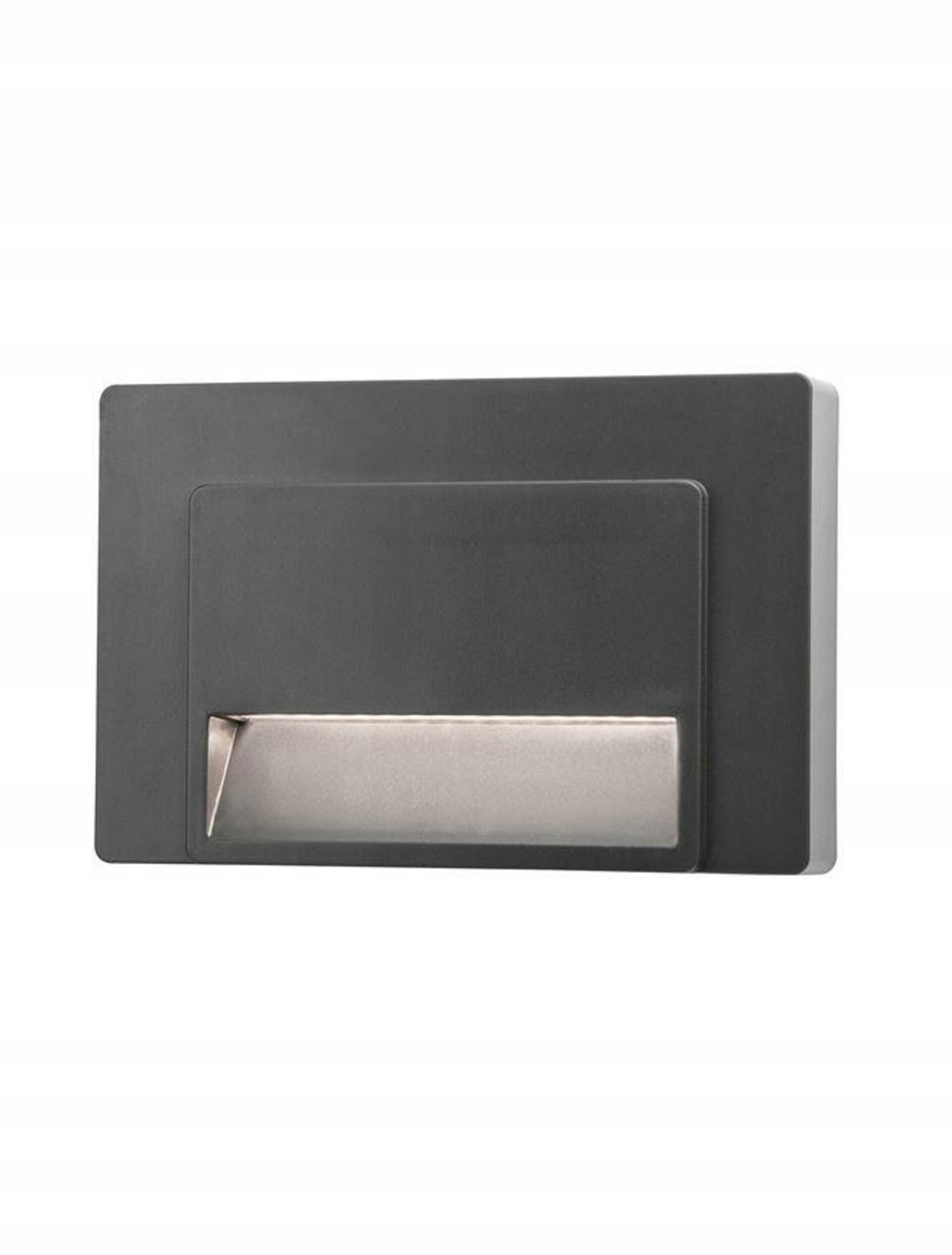 Nova Luce venkovní nástěnné svítidlo Luton tmavě šedý Abs Led 1.2W 3000K Ip