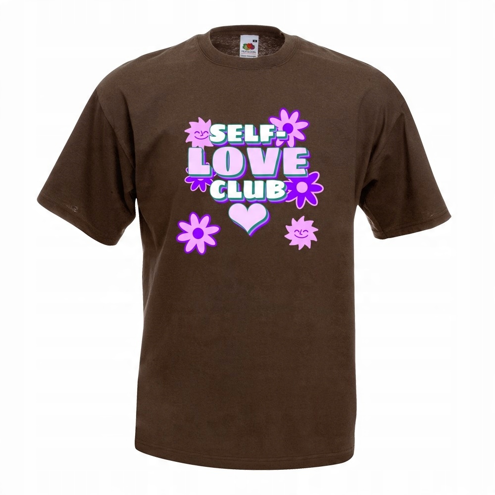 

Koszulka self-love club self-care M brązowa