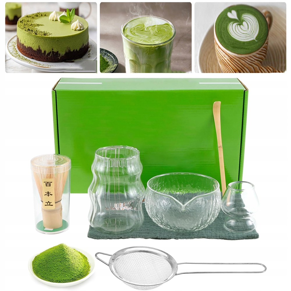 Tradycyjny Zestaw Do Matchy Na Prezent, 7-CZĘŚCIOWY Zestaw Mioteł Do Matchy