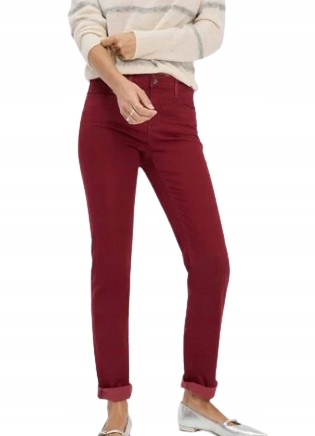 Brax Dámské Kalhoty Vínové Jednoduché Casual 40 J9C