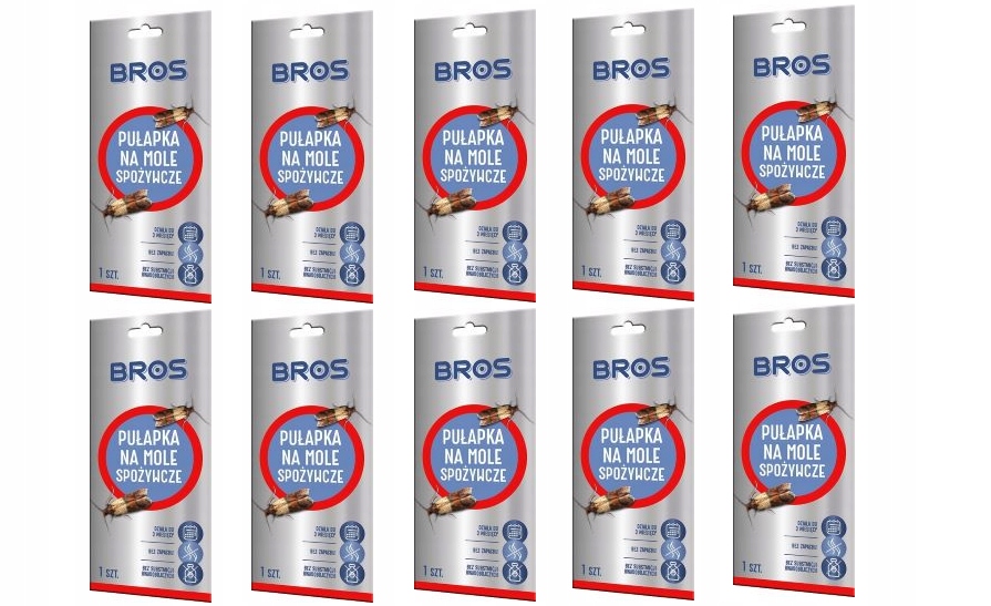 

Bros zestaw pułapka na mole spożywcze x 10szt