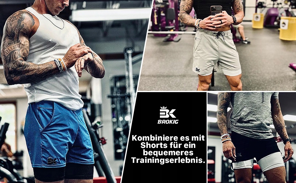 Spodenki kompresyjne Szybkoschnące Krótkie spodnie do biegania 2szt R. L Długość krótkie