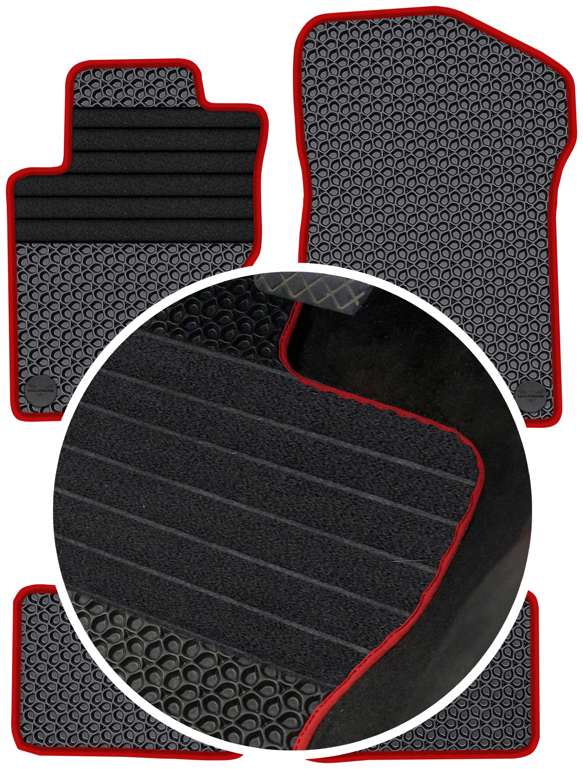 Mercedes ML W164 2005-2011 Gumové koberce Eva Eternity Vyztužení XXL