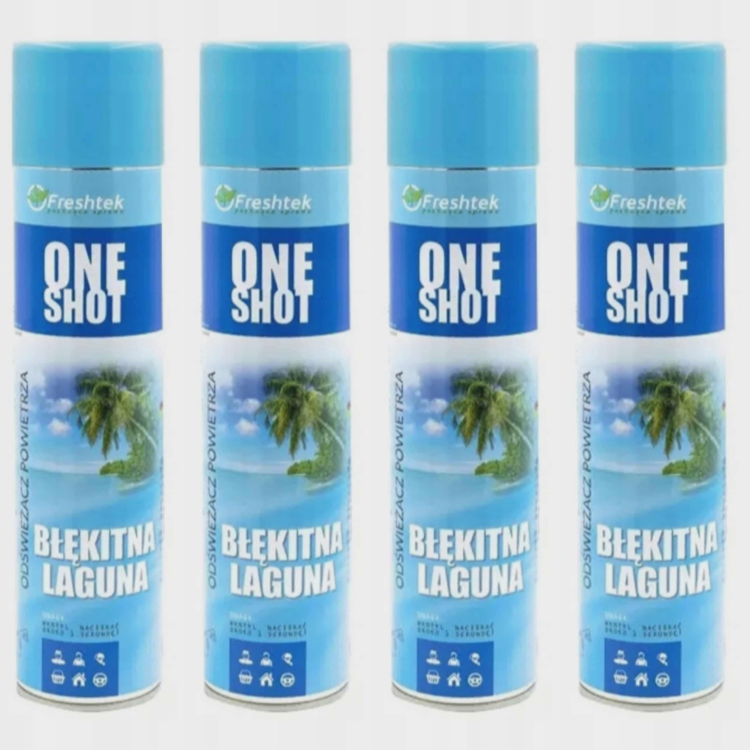 Set 4 ks Freshtek Modrá Laguna 600 ml Osvěžovač