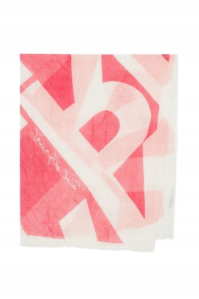 Karl Lagerfeld Dámský Šátek Růžovo-bílý