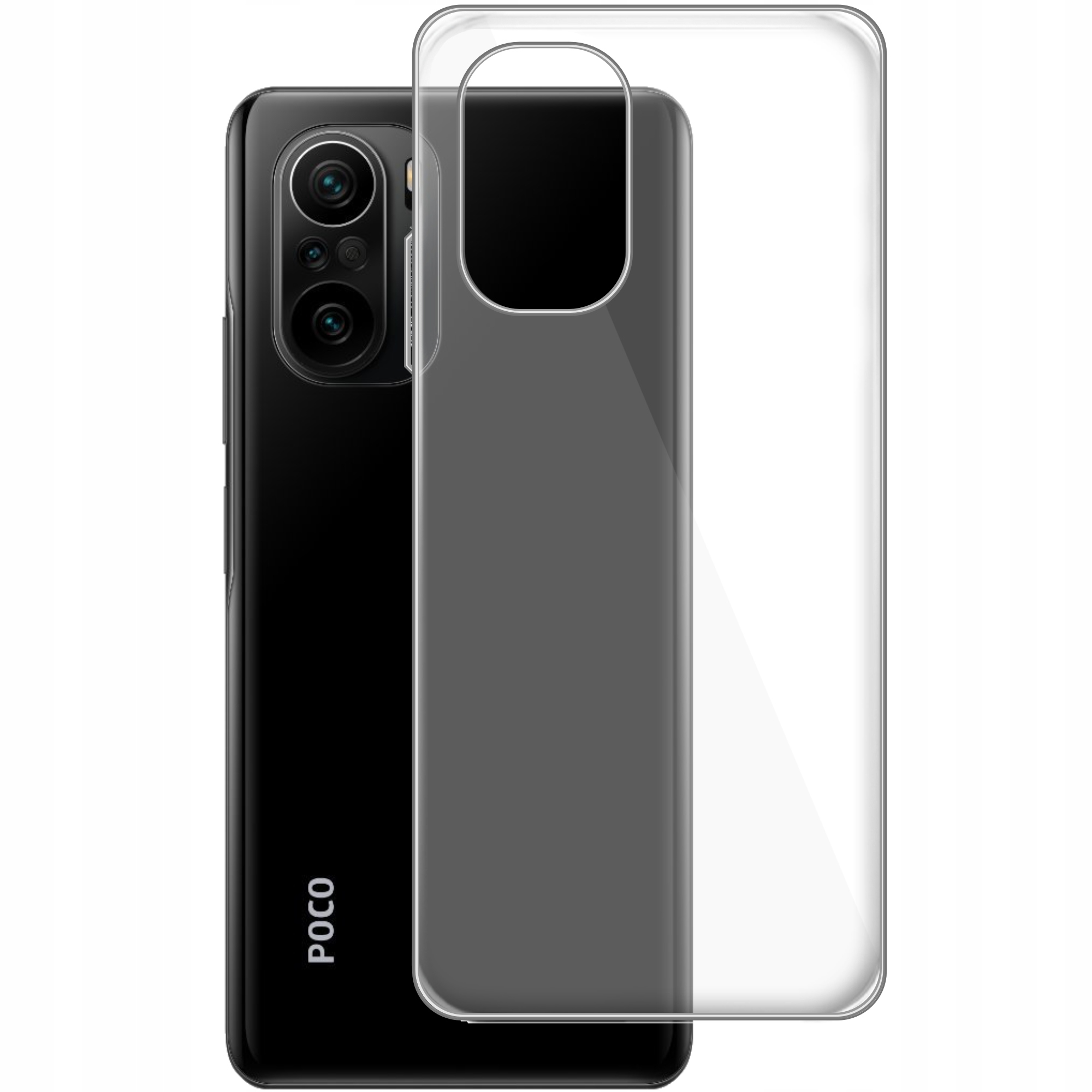 

Etui do Xiaomi Poco F3 F3 Pro gumowe Slim Clear