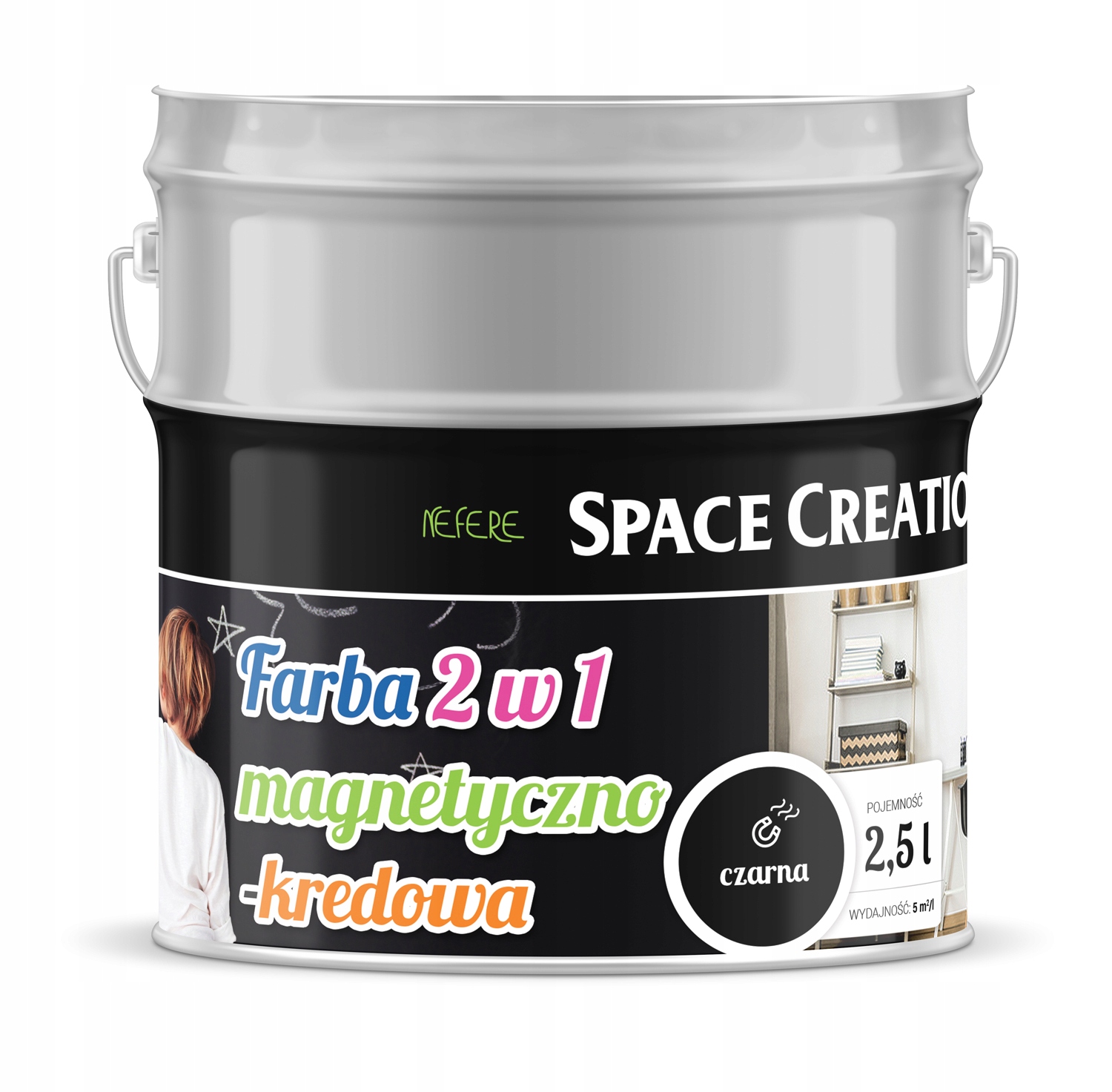 

Farba tablicowo-magnetyczna 2,5 l. Space Creation