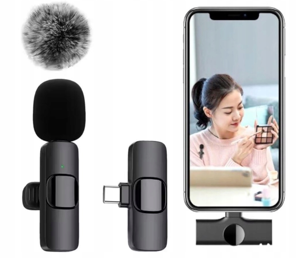 MIKROFON KRAWATOWY BEZPRZEWODOWY USB-C ANDROID