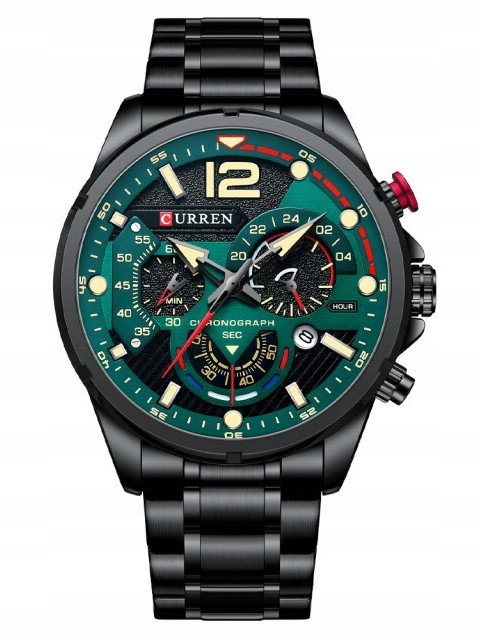 Pánské Hodinky Curren 8395 Chronograf Gravírování