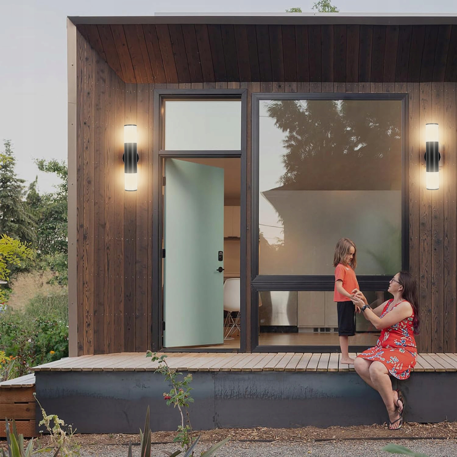 Kinkiet Zewnętrzny Lampa Elewacyjna Ścienna LED Ogrodowa 2X GU10 IP54 BK Maksymalna moc pojedynczego źródła światła 40 W