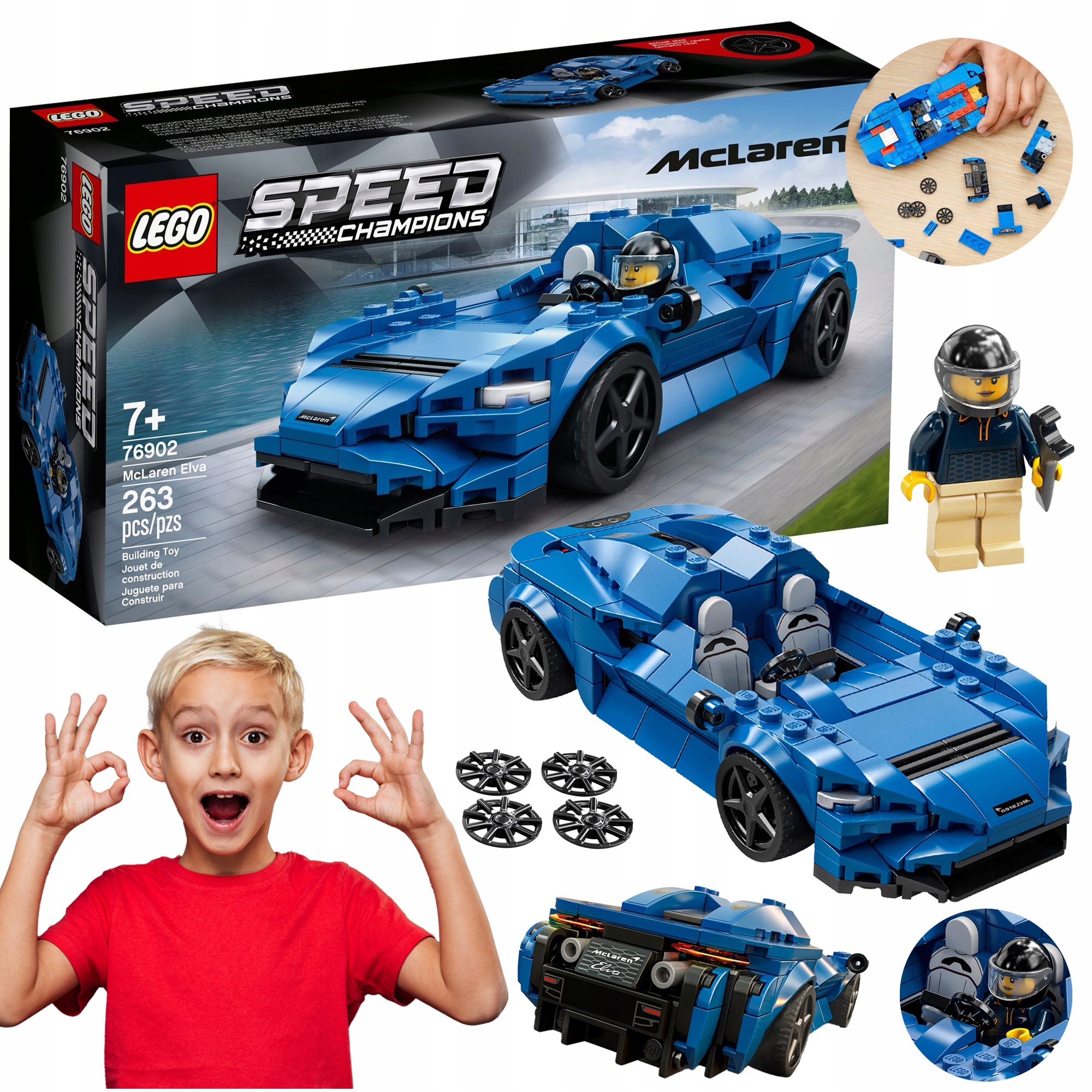 LEGO SPEED CHAMPIONS MCLAREN ELVA 76902 WYŚCIGÓWKA AUTO SPORTOWE ...