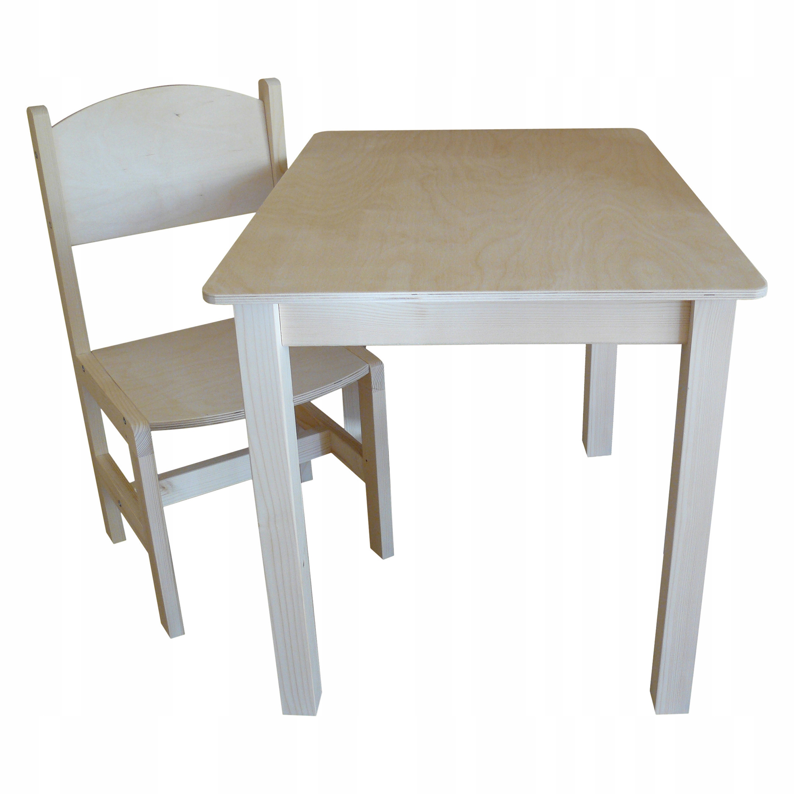 STOLIK I KRZESEŁKO DLA DZIECI 75/50 STARSZAK DREWNIANY ZESTAW POKÓJ DZIECKA