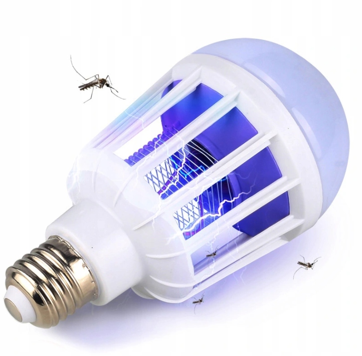 

Lampa Żarówka Owadobójcza 2W1 Led Uv Komary 9W E27