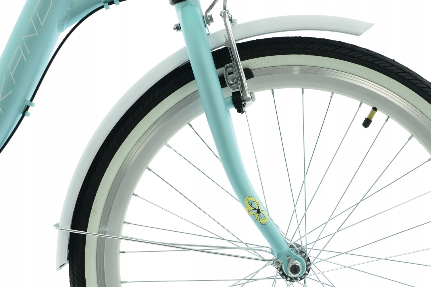 Rower Kands 24 Olivia r14 cali miętowo-biały mat 2025 Nowość na rynku !!