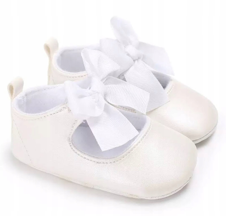 NIECHODKI buty BALERINY do chrztu r. 17/18 chrzest Długość wkładki wew. 11 cm