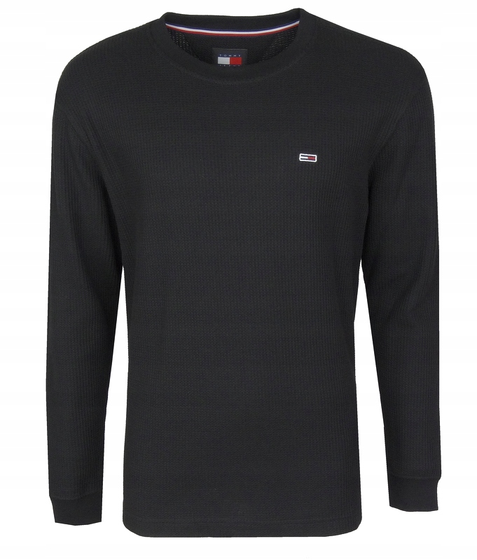 Tommy Jeans longsleeve pánský, černý, M