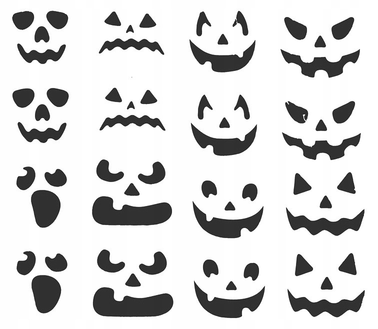

Upiorne naklejki halloweenowe 16 szt.