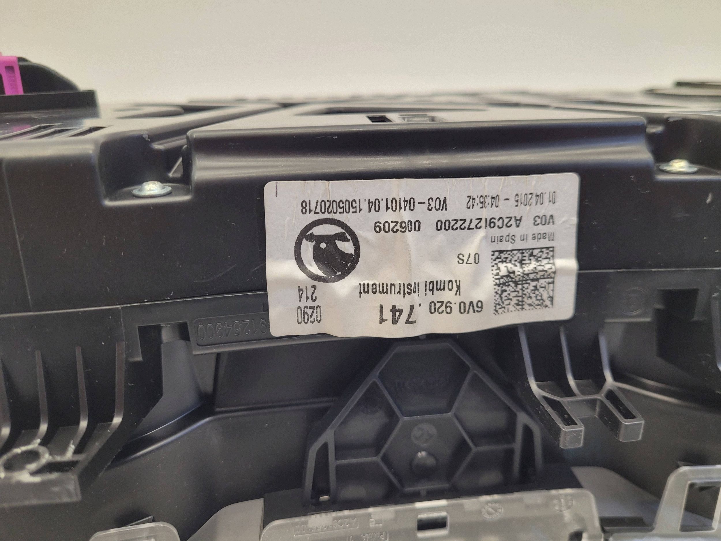SKODA FABIA III 6V dials dials EUROPA 6V0920741 1,4 TDI CUS