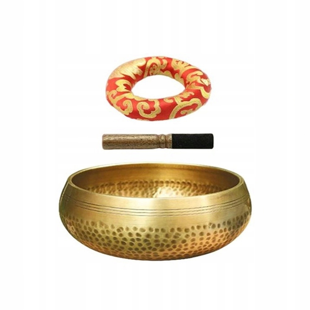 Tibetská Zvuková Mísa Ručně Kovaná 8 CM, Sada Pro Meditaci A Terapii