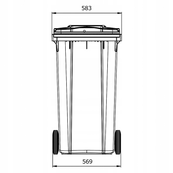 Контейнер для отходов ESE 240L сильный с клапаном код производителя 240L DIN SL