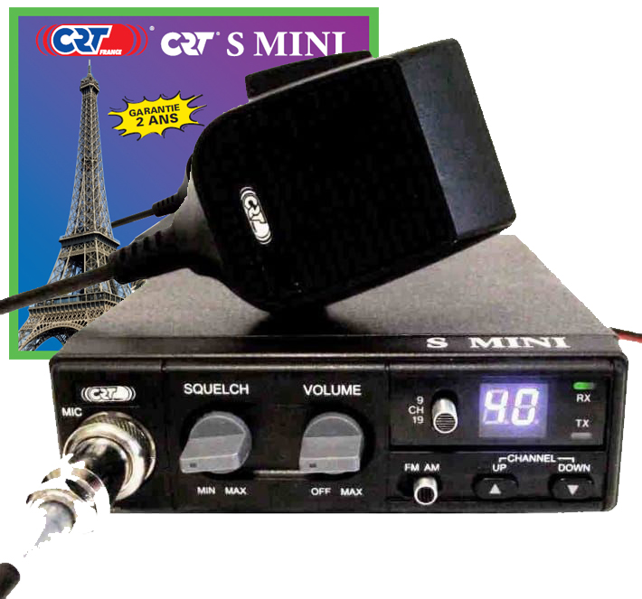 Cb Radio Crt S-Mini V3 Am Fm Asc