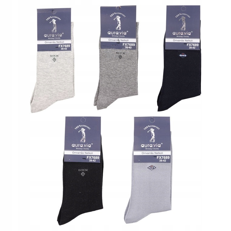 

Zestaw skarpet 5 par Mix wysokie r.43-46