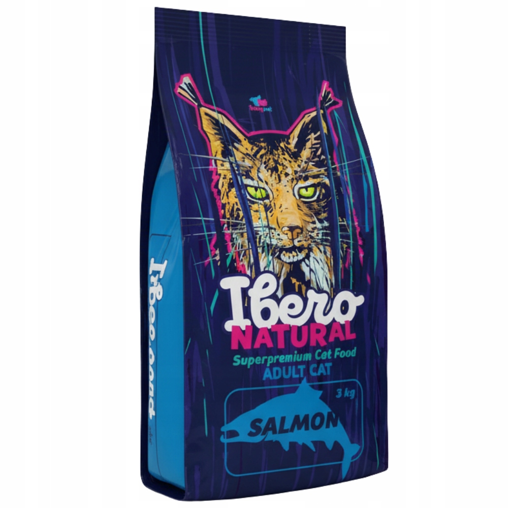 Krmivo pro kočky losos 3 kg Ibero Natural Cat Adult Low Grain Premium