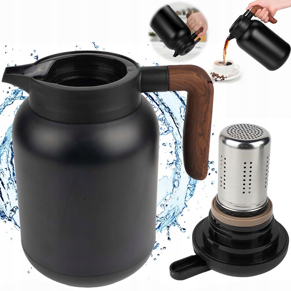 Termoska Na Čaj, Stolní Konvice Na Kávu, Displej Teploty, 1500 ML