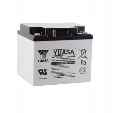 Akumulator Yuasa REC50-12 12V 50Ah 600 cykli Deep Cycle trakcja wózek