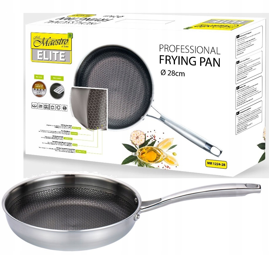 

Profesjonalna patelnia Maestro MR1224-28 indukcja