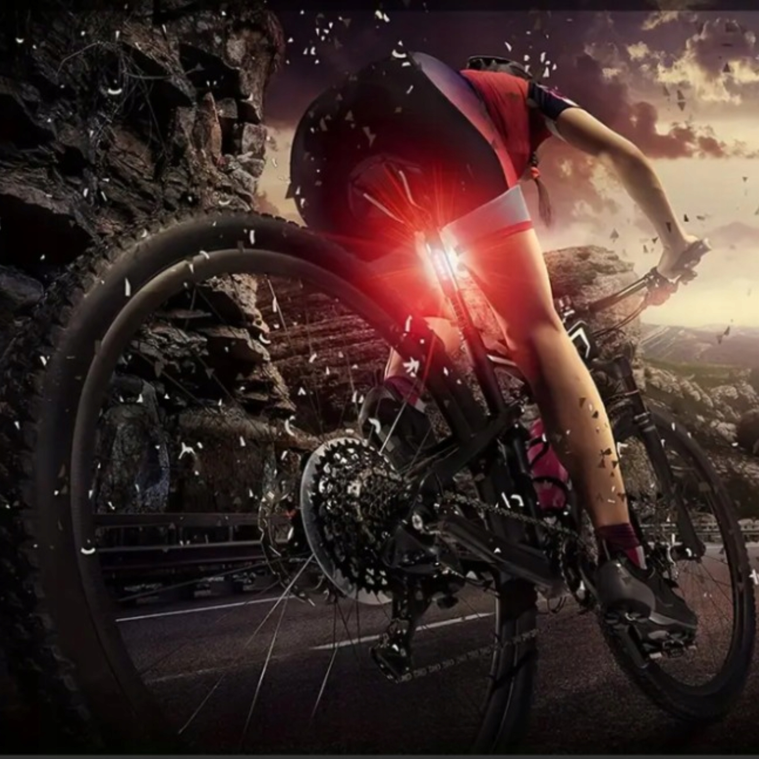 LAMPKA ROWEROWA LED PRZÓD + TYŁ - WODOODPORNA - ZESTAW - CE Rodzaj zestaw