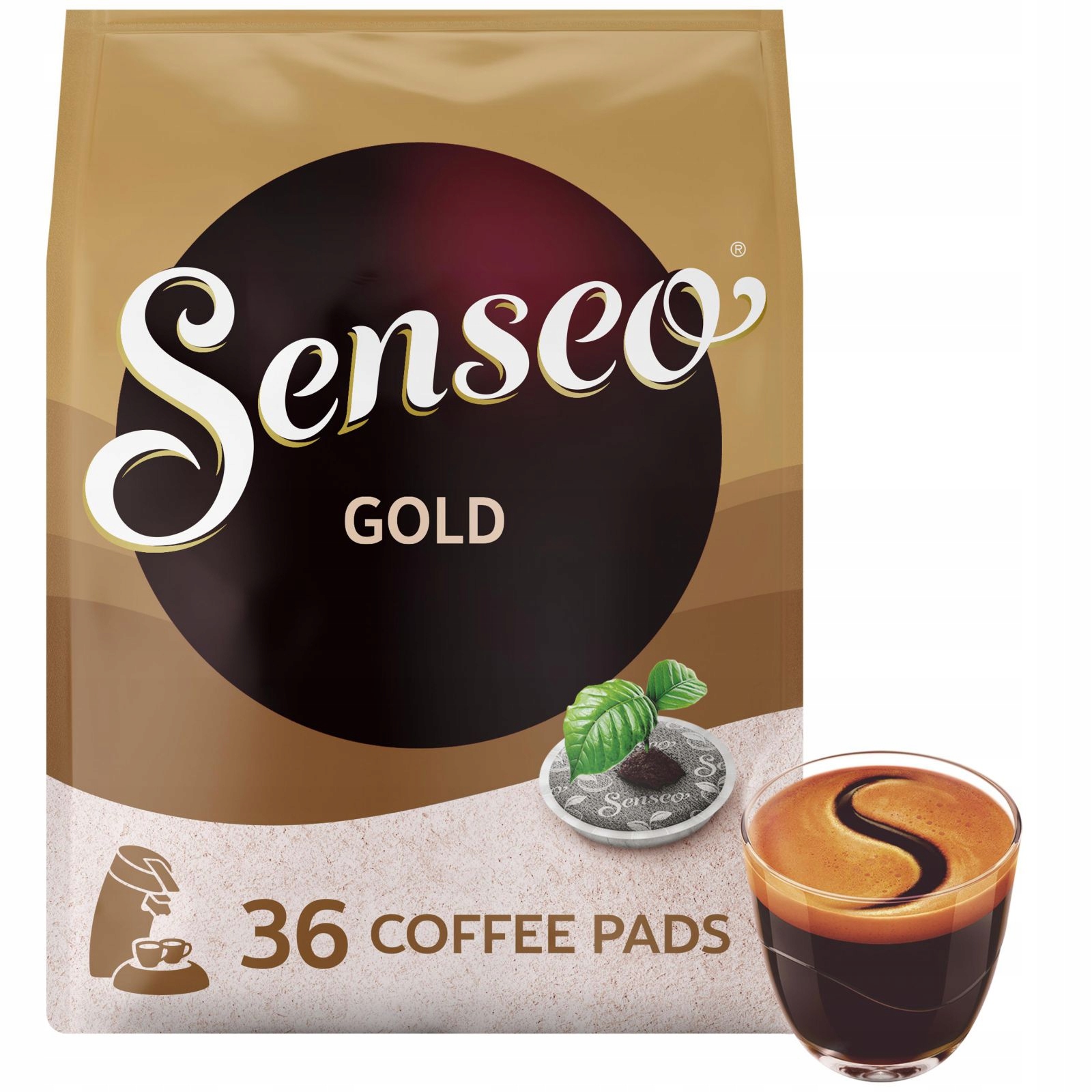 Levně Senseoâž Coffee Pads Zlaté 36KS