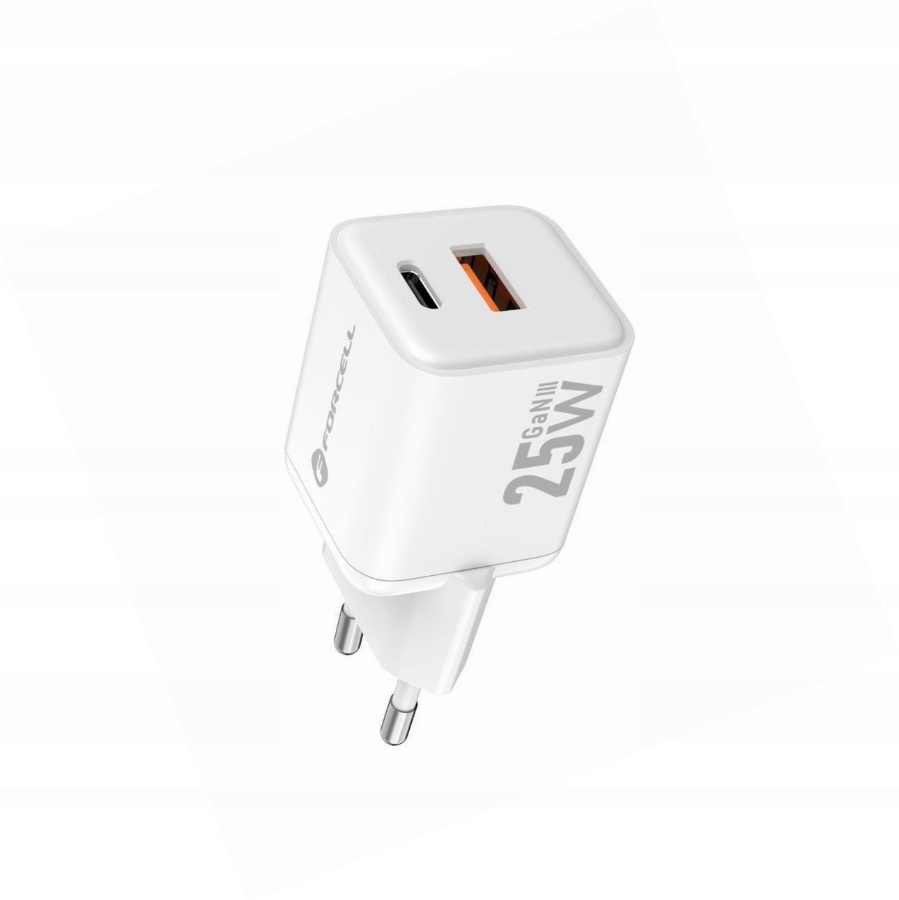 Szybka ładowarka Gan 25W kostka 2 porty Usb-c do Samsung Galaxy S23
