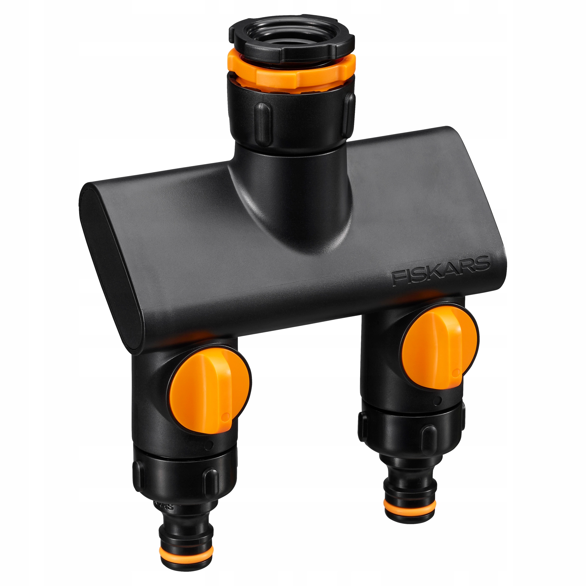Fiskars Comfort Rozdzielacz ogrodowy do wody podwójny na kran On/Off