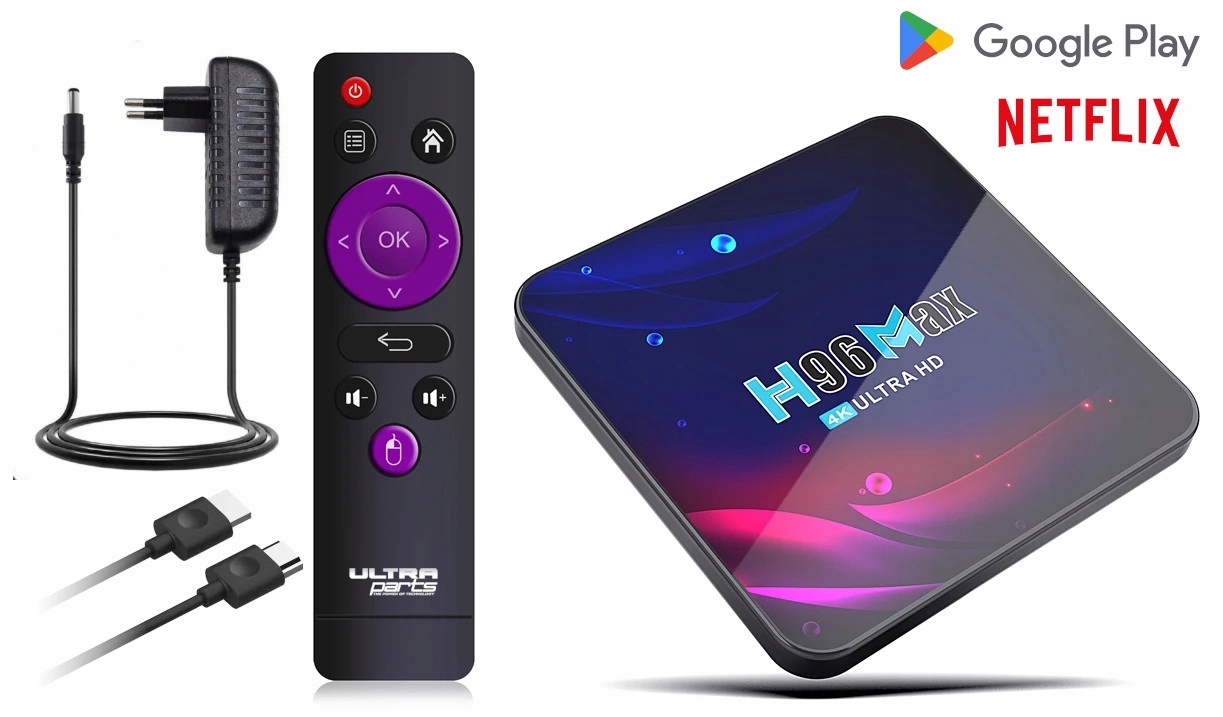 Nejnovější Android Box Smart Tv 4K Model 2024 Dual Wi-fi 5G Dálkové Ovládání Hdmi Usb