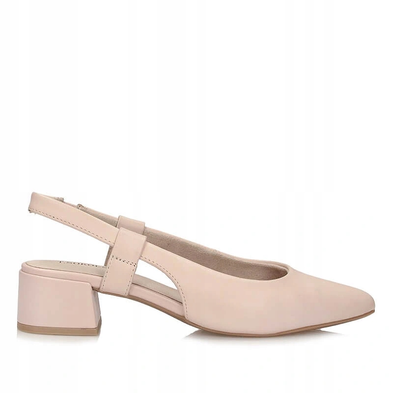 Dámské lodičky T.Sokolski Sl L26-536 Beige béžové s nazouvacím podpatkem