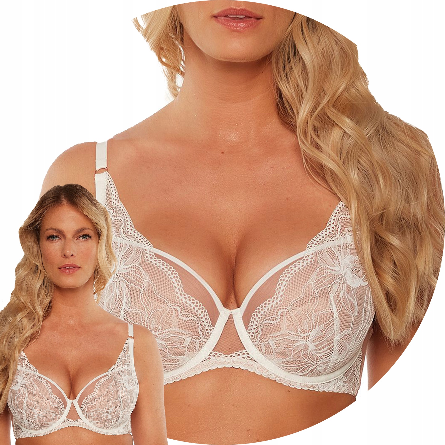 Gaia 1243 Maricia Push-up podprsenka ecru-mokka 65G