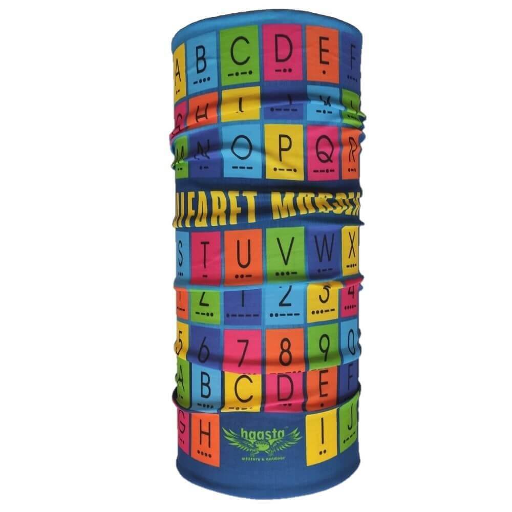 Chusta Wielofunkcyjna Alfabet Morse'a Haasta Komin Maska Szal Kominiarka