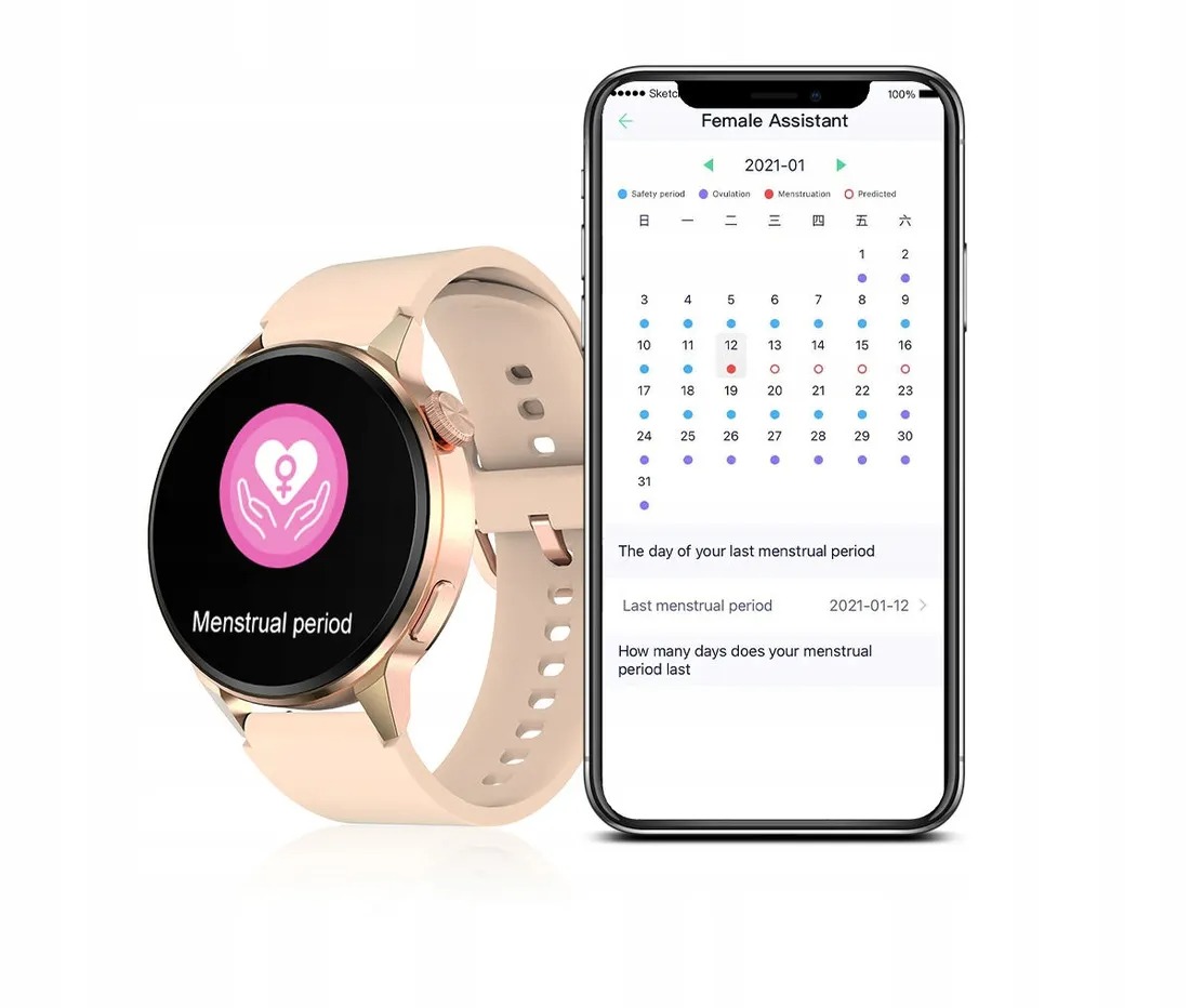 SMARTWATCH ZEGAREK ROZMOWY EKG 2 PASKI + GRATISY Kolor koperty szary