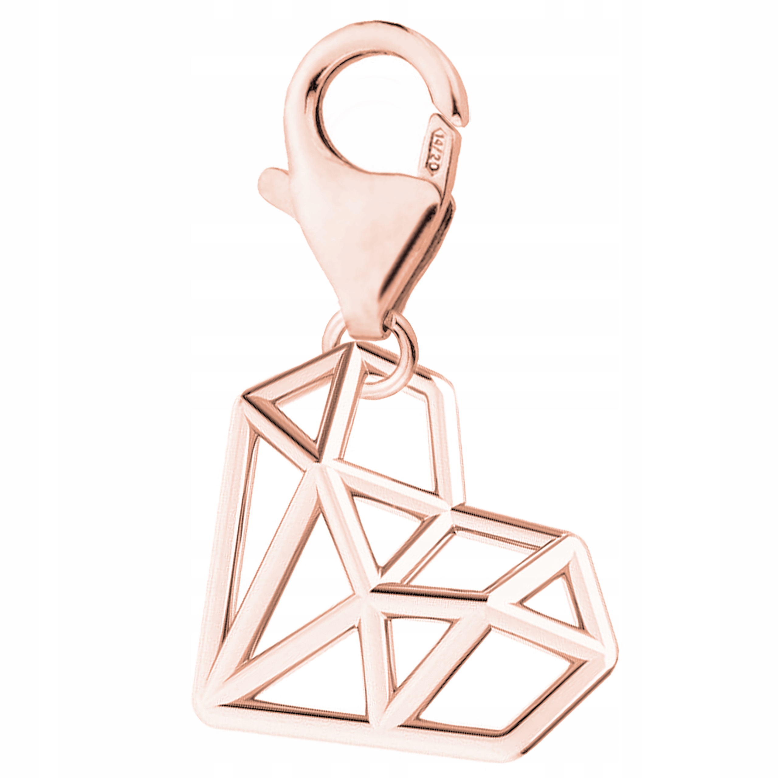 Pozlacený přívěsek Ozdobné srdce Srdíčko Láska Stříbro 925