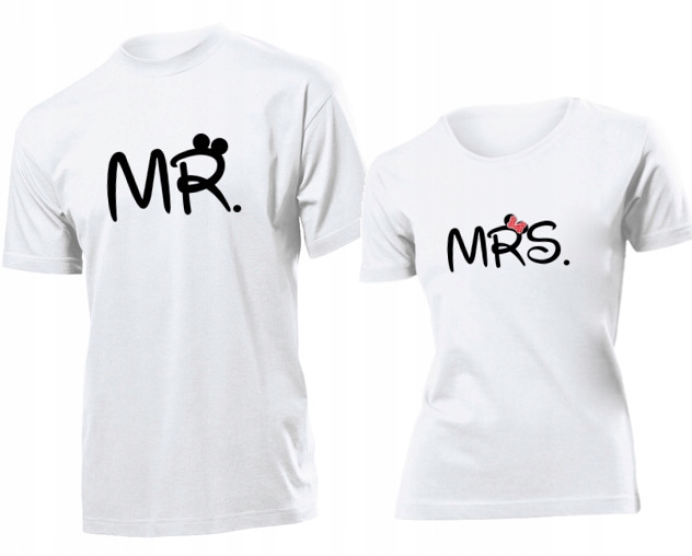 

Koszulki dla par Mr And Mrs Pan I Pani Komplet S